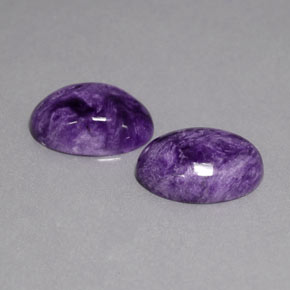  ct natürliche violetter Charoit-Edelsteine, Oval Schliff, Lichtundurchlässig
