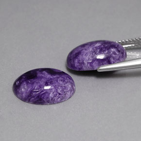  ct natürliche violetter Charoit-Edelsteine, Oval Schliff, Lichtundurchlässig