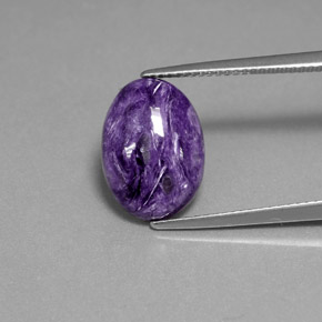 9,17 ctw natürlicher Violet Charoit, Oval Schliff, Lichtundurchlässig