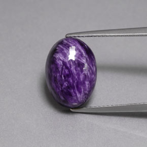 9,17 ctw natürlicher Violet Charoit, Oval Schliff, Lichtundurchlässig