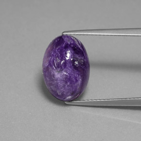 9,17 ctw natürlicher Violet Charoit, Oval Schliff, Lichtundurchlässig
