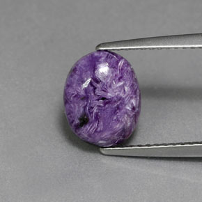 9,17 ctw natürlicher Violet Charoit, Oval Schliff, Lichtundurchlässig