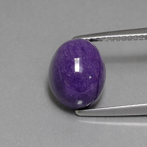 4,31 ctw natürlicher violetter Charoit, Oval Schliff, Lichtundurchlässig