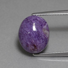 9,17 ctw natürlicher Violet Charoit, Oval Schliff, Lichtundurchlässig