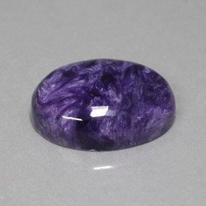 15,67 ctw natürlicher violetter Charoit, Oval Schliff, Lichtundurchlässig