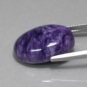 15,67 ctw natürlicher violetter Charoit, Oval Schliff, Lichtundurchlässig
