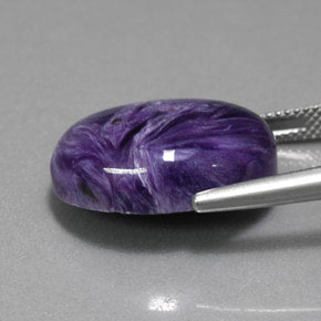 9,17 ctw natürlicher Violet Charoit, Oval Schliff, Lichtundurchlässig