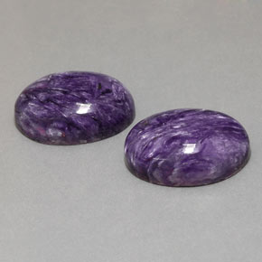  ct natürliche violetter Charoit-Edelsteine, Oval Schliff, Lichtundurchlässig