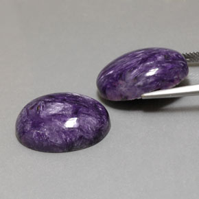  ct natürliche violetter Charoit-Edelsteine, Oval Schliff, Lichtundurchlässig