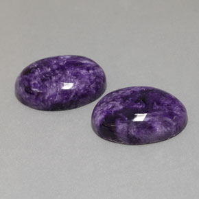  ct natürliche Violet Charoit-Edelsteine, Oval, Lichtundurchlässig