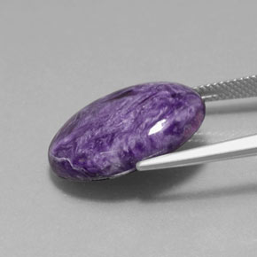 13,16 ctw natürlicher violetter Charoit, Oval Schliff, Lichtundurchlässig