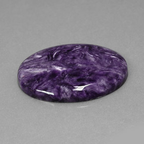 23,69 ctw natürlicher violetter Charoit, Oval Schliff, Lichtundurchlässig