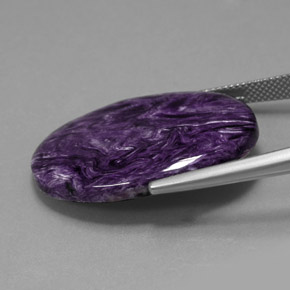 23,69 ctw natürlicher violetter Charoit, Oval Schliff, Lichtundurchlässig