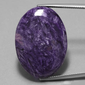 9,17 ctw natürlicher Violet Charoit, Oval Schliff, Lichtundurchlässig