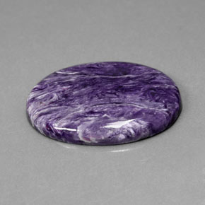 25,13 ctw natürlicher violetter Charoit, Oval Schliff, Lichtundurchlässig