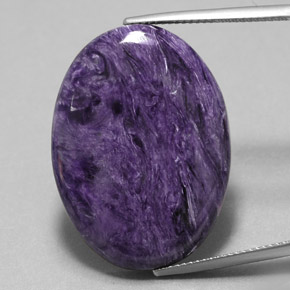 9,17 ctw natürlicher Violet Charoit, Oval Schliff, Lichtundurchlässig