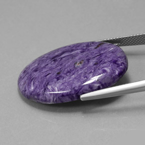9,17 ctw natürlicher Violet Charoit, Oval Schliff, Lichtundurchlässig