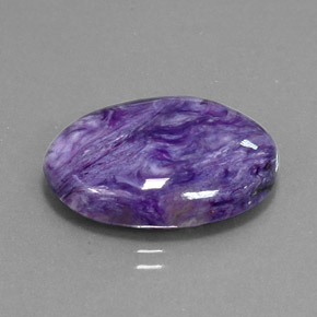 9,17 ctw natürlicher Violet Charoit, Oval Schliff, Lichtundurchlässig