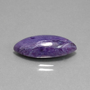 6,82 ctw natürlicher violetter Charoit, Marquise, Lichtundurchlässig