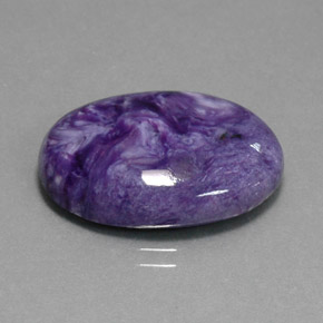 14,18 ctw natürlicher violetter Charoit, Oval Schliff, Lichtundurchlässig