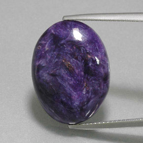 9,17 ctw natürlicher Violet Charoit, Oval Schliff, Lichtundurchlässig