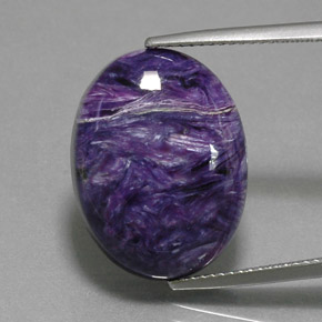 9,17 ctw natürlicher Violet Charoit, Oval Schliff, Lichtundurchlässig