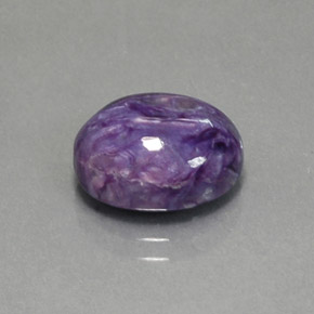 4,70 ctw natürlicher violetter Charoit, Oval Schliff, Lichtundurchlässig