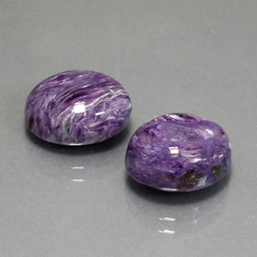  ct natürliche violetter Charoit-Edelsteine, Oval Schliff, Lichtundurchlässig