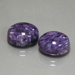  ct natürliche violetter Charoit-Edelsteine, Oval Schliff, Lichtundurchlässig