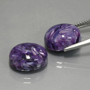  ct natürliche violetter Charoit-Edelsteine, Oval Schliff, Lichtundurchlässig