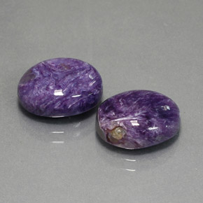  ct natürliche Violet Charoit-Edelsteine, Oval Schliff, Lichtundurchlässig