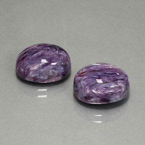  ct natürliche violetter Charoit-Edelsteine, Oval Schliff, Lichtundurchlässig