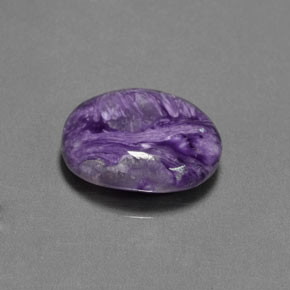 3,56 ctw natürlicher violetter Charoit, Oval Schliff, Lichtundurchlässig