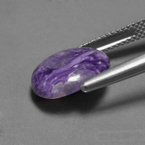 3,56 ctw natürlicher violetter Charoit, Oval Schliff, Lichtundurchlässig