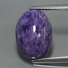 9,17 ctw natürlicher Violet Charoit, Oval Schliff, Lichtundurchlässig