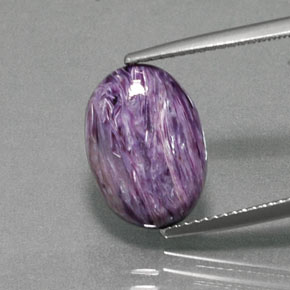 9,17 ctw natürlicher Violet Charoit, Oval Schliff, Lichtundurchlässig