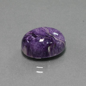 7,53 ctw natürlicher violetter Charoit, Oval Schliff, Lichtundurchlässig