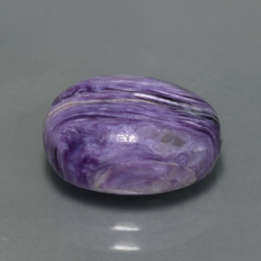 5,26 ctw natürlicher violetter Charoit, Oval Schliff, Lichtundurchlässig