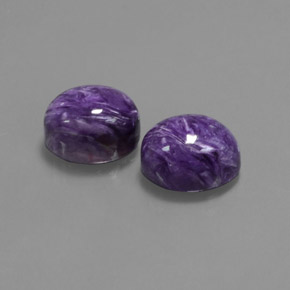  ct natürliche Violet Charoit-Edelsteine, Oval Schliff, Lichtundurchlässig