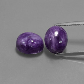  ct natürliche violetter Charoit-Edelsteine, Oval Schliff, Lichtundurchlässig