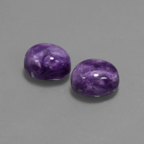  ct natürliche violetter Charoit-Edelsteine, Oval Schliff, Lichtundurchlässig
