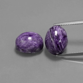  ct natürliche Violet Charoit-Edelsteine, Oval Schliff, Lichtundurchlässig