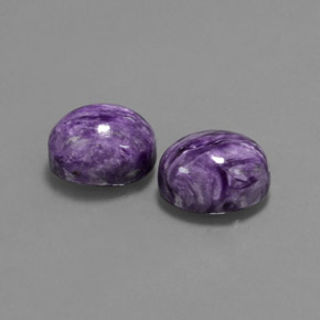  ct natürliche Violet Charoit-Edelsteine, Oval Schliff, Lichtundurchlässig