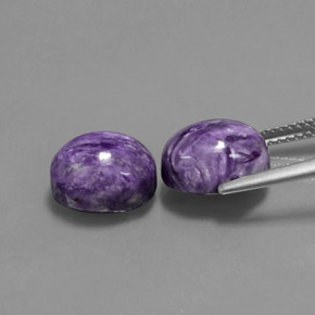  ct natürliche Violet Charoit-Edelsteine, Oval Schliff, Lichtundurchlässig