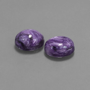  ct natürliche violetter Charoit-Edelsteine, Oval Schliff, Lichtundurchlässig