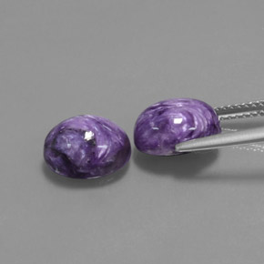  ct natürliche violetter Charoit-Edelsteine, Oval Schliff, Lichtundurchlässig