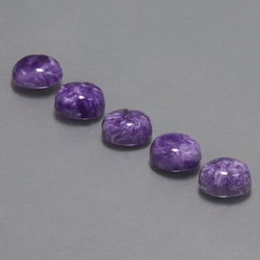  ct natürliche violetter Charoit-Edelsteine, Oval Schliff, Lichtundurchlässig
