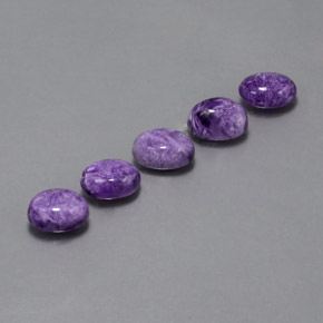  ct natürliche violetter Charoit-Edelsteine, Oval Schliff, Lichtundurchlässig