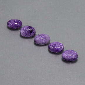  ct natürliche violetter Charoit-Edelsteine, Oval Schliff, Lichtundurchlässig