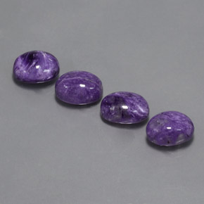  ct natürliche Violet Charoit-Edelsteine, Oval Schliff, Lichtundurchlässig